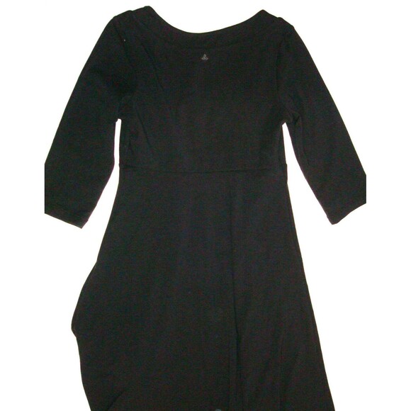 New Womens NWT PrAna Cali Black Dress XS Long Sleeves Recycled - Picture 5 of 6